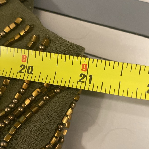 POLO RALPH LAUREN - NWT - tank: 🫒 w gold beads on both sides, lined - XL - Picture 6 of 16